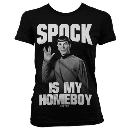 Star Trek Spock Is My Homeboy Girly T-Shirt XXL - Partyninja.se