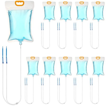 10 stk vanningspose automatisk plantevanning dryppvanningssett med 3,5 L vanningspose