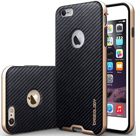 Caseology Bumper Frame Skal till Apple iPhone 6(S) Plus - Carbon Svart