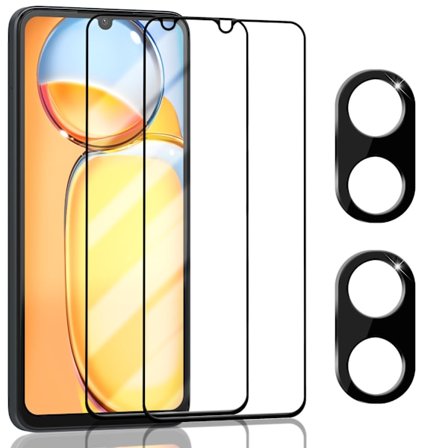 2-Pack XIAOMI REDMI 13C Skærmbeskyttelse & 2-Pack linsebeskyttelse - Hærdet Glas 9H - Super kvalitet 3D