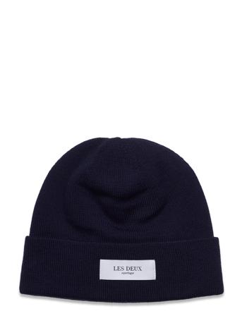 Merino Patch Beanie Accessories Headwear Beanies Blå Les Deux