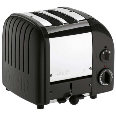 Dualit Brødrister Classic 2 Skiver Svart Blank - Kjøp kjøkkenmaskin hos Bakeren og Kokken