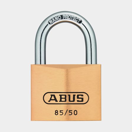 Hangslot ABUS 85/50, klasse 1, Ø8 mm, messing