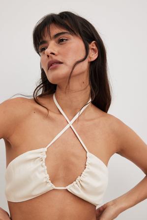 Phiaka x NA-KD Haut noué à fronces - Collections des influenceuses - OffBlanc - EU 42