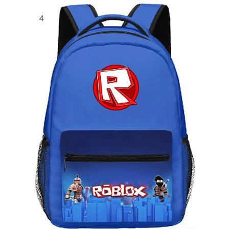Roblox ryggsäck tryckt ryggsäck My World ryggsäck tecknad anime barnryggsäck-YX039