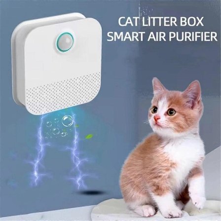 Smart luktborttagare för kattlåda, luftrenare för husdjurstoalett, luktborttagare för katt- och hundlåda
