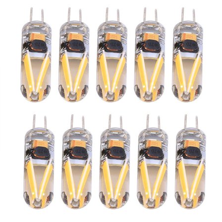 10 stk./pakke Varm Hvid Højtlysende AC/DC 12V 1.5W G4 LED-pære