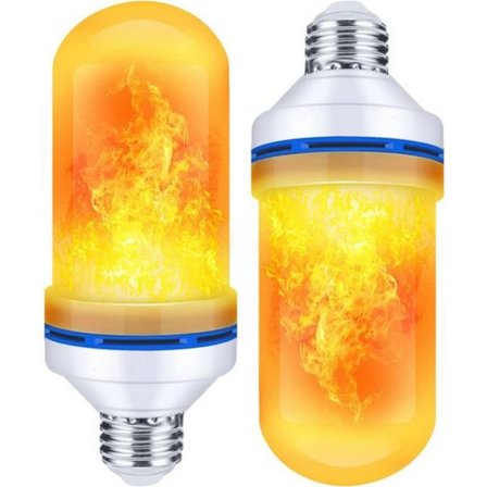 LED flammelampe, 4-positions flammelampe