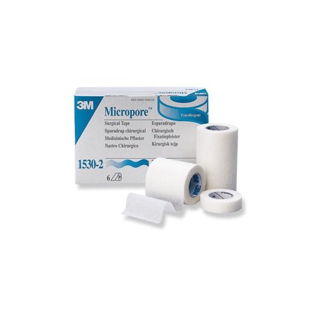 MICROPORE Vit utan hållare 5,0cmx9,1m 6/fp - Lyreco - Sjukvård och omsorg - Förband och fixering - Fixeringstejp
