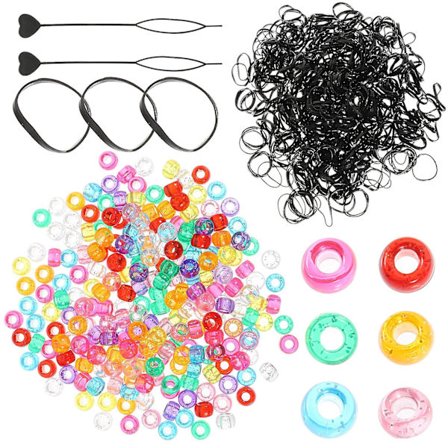 1 sæt af DIY dreadlocks ringperler kreativt hår fletning spænde hår elastik tilbehør