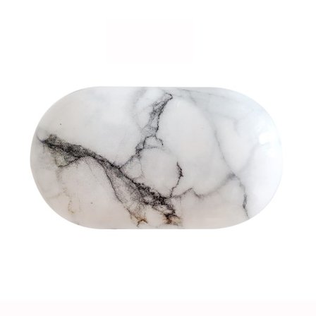 Skal Galaxy Buds/Buds Plus Vit Marmor