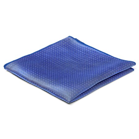 Lenço de Bolso em Seda Azul Pastel ás Bolinhas para homens - Lenços de bolso estampados