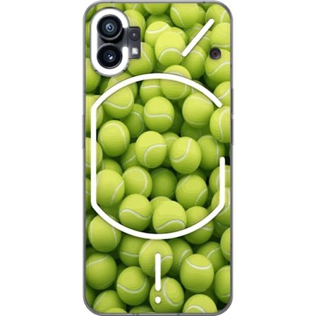 Kompatibel Mobilcover til Nothing Nothing Phone (1) Mønster af grønne tennisbolde i høj detalje, sporty motiv med gentagende tekstur og stærke far