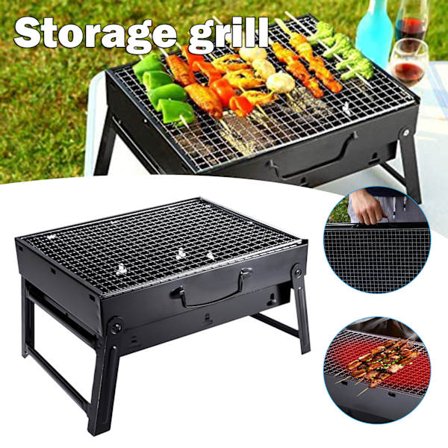Bærbar kulgrill Grill Foldbar grill Kabob komfur Camping udendørs