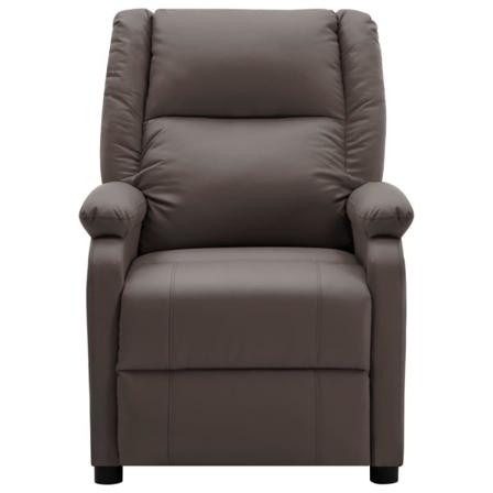 Vidaxl Elektrisk Reclinerfåtölj Brun Konstläder Brun