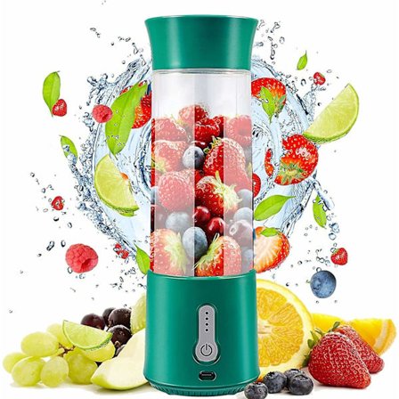 Bärbar Blender, 500 ml Personlig Blender, 4000mah Blender Bärbar Usb Uppladdningsbar Juicekopp Med Sex 3D-blad, Sportblender För Smoothies,fr