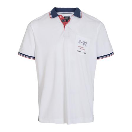 Signal Polo shirt 13388 Hvid, Herre, Størrelse: M