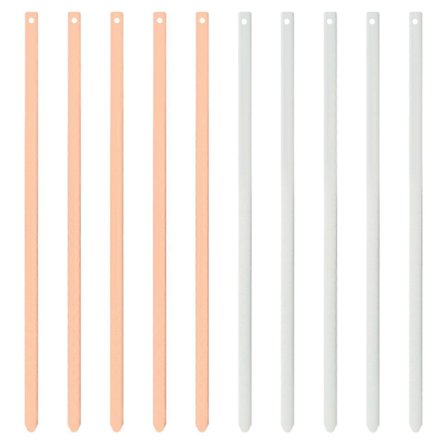 1 Sæt Zink Kobber Anode Plade Metal Elektrode Plade til Frugt Batteri Videnskab Eksperiment (FMY)