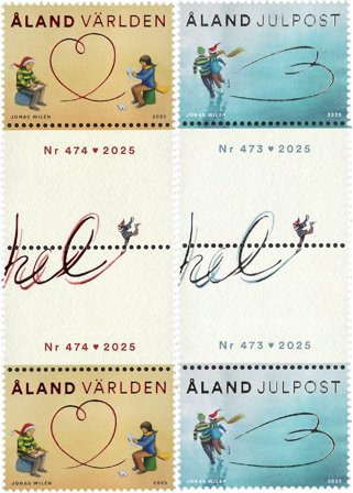 Åland - Julen 2025 - Postfrisk gutterpair