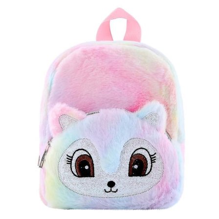 Lasten Reppu Mini Pehmo Koululaukku Tytöille Sarjakuva Pehmo Yksisarviset Design Opiskelija Color Fox