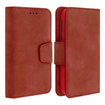 Universal Smartphone Fodral 5,5" Ålder Effekt Cover Skjutkort Hållare Röd XL Röd