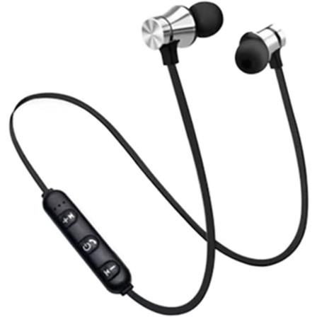 Magnetisk In-Ear Stereo Hodetelefoner Trådløs Bluetooth 4.2 Hodetelefon Gave - Sølv lett og veldig komfortabel å ha på