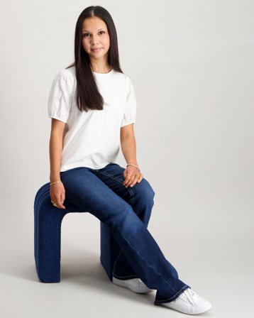 Creamie T-shirt SS Embroidery Weiß T-Shirts Mädchen - Kids Brand Store