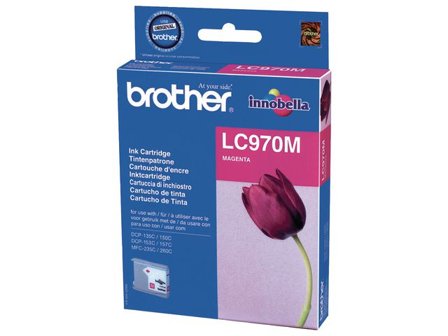 Brother Bläckpatron LC970 M, LC-970M, Innobella -bläck, magenta, singelförpackning - Lyreco - Toner och bläck - Bläckpatroner - Bläckpatroner Brother