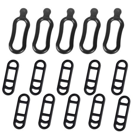 15 stk Gummibånd Sykkel Strekk Sykkelrem Mtb Styrefeste Telefonrem Knytholder for Lommelykt (10 Lange)