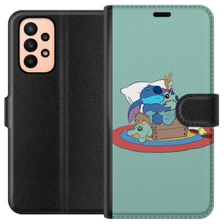 Samsung Galaxy A23 Lompakkokotelo Stitch nukkui hyvin