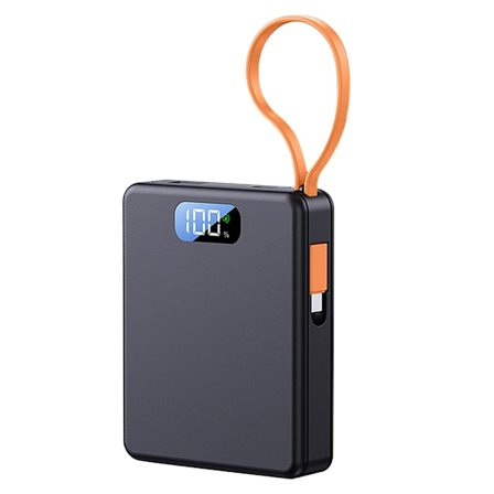 Gør-det-selv 18650 Batteriopladningsadaptere Etui Aftageligt Gør-det-selv Strømetui med Snor USB C Hurtigopladningsetui Type C USB-port
