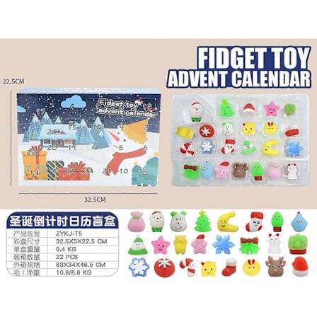 Julekalender Blindboks Barnas Festgave Dekompresjon DIY Håndriv Nedtellingskalender Blindboks Juleleker