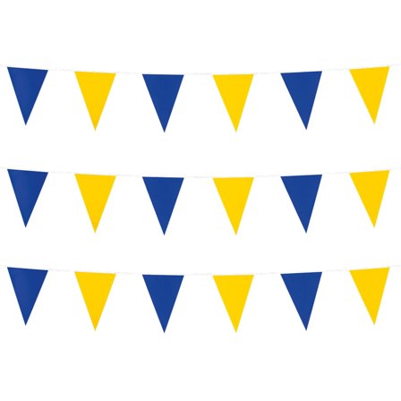 Lippuviirinauha Sininen/Keltainen 3m