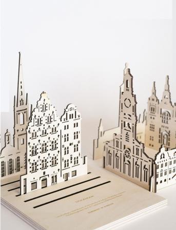 Building Cities Stockholm Home Decoration Decorative Accessories/details Wooden Figures Kermanvärinen Kolekto