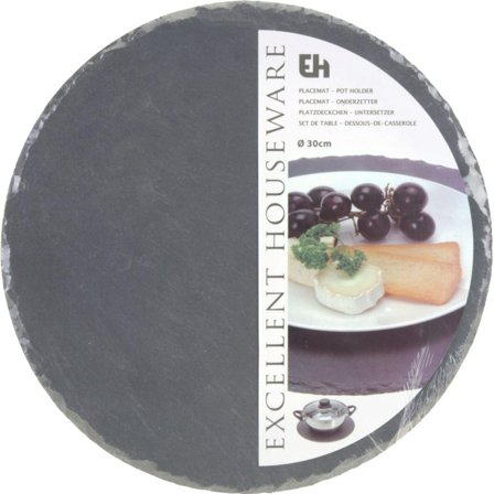 BC Serveringsplate Skifer Ø30