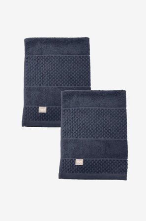 Redlunds - Spa frotté 50x70 2-pakning - Blå - Håndklær - 50X70 - Fra Homeroom