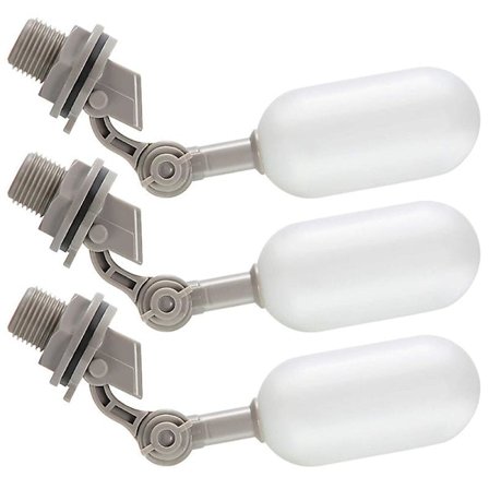 3-Dels Flyteventilsett, 1/2-Tommers Vannforsyningsrør Flyteventil med Justerbar Arm for Svømmebasseng