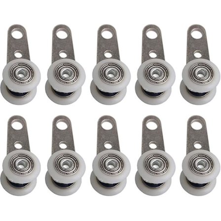 Bqlzr 10 kpl Rullat Bay-ikkunoille tai Liukuoville - Metalli ja Muovi - 4,5 x 1,9 A344