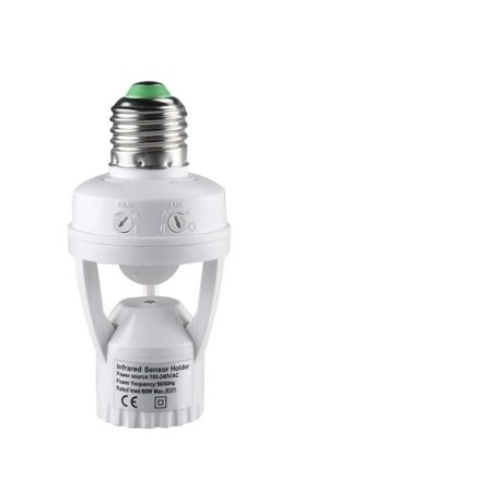 Bevegelse Sensor Lys Bryter Detektor Basis Lampe Holder