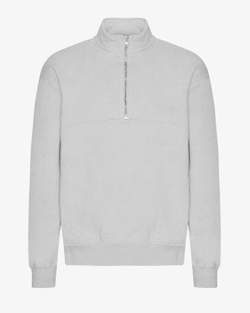 Organic Quarter Zip - Faded Grey - Male - S