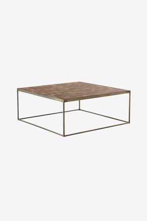 Jotex - Sofabord 81x81 Cm Brun/messing - MOLISE - Kjøp Sofabord hos Jotex