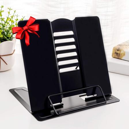 Desktop bogreol Metal læsestativ Bogreol Justerbar opskriftsfilholder Bærbar og robust bogreol Opskriftsbog T