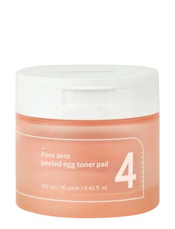 Numbuzin No.4 Pore Zero Peeled Egg Toner Pad - Nude - 70 PCS