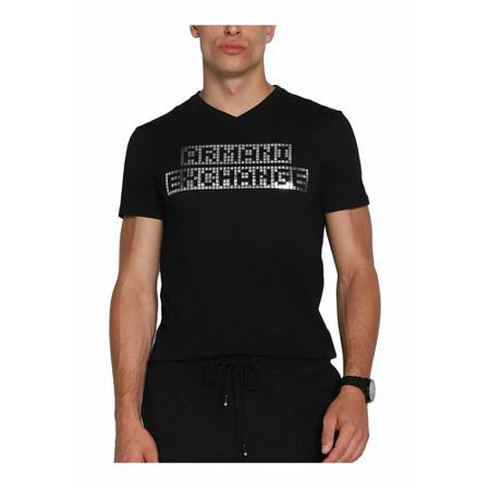 Armani Exchange - T-shirts - Svart - Herr - Storlek: L, Herr, Storlek: L
