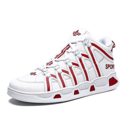 Män Casual Fritid Ljus Sneakers Skor Red 41