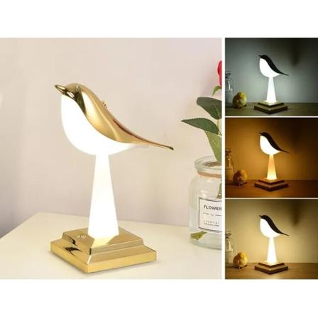 Modern Magpie Fågel Bordslampa Kreativ Nattljus Touch Laddning Ambient Ljus Bil Aromaterapi Dekorativ Lampa Heminredning