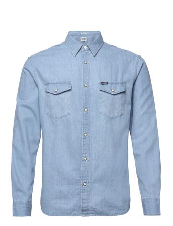 Ls Denim Shirt Blue Wrangler