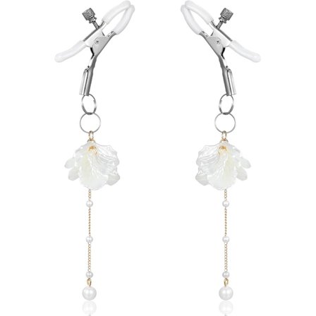 Kropsklemmer til kvinder, kropsklemmer i rustfrit stål med perlevedhæng, ikke-piercing kropssmykker