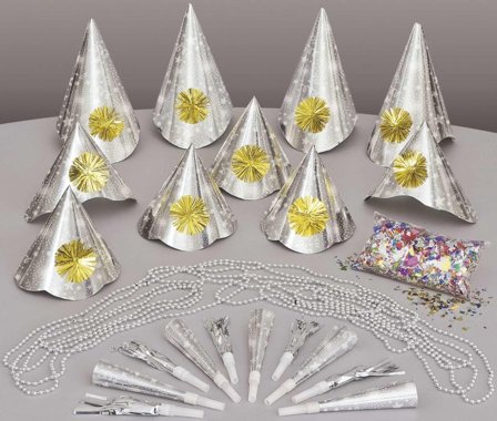 Nytårspartykit til 10 – sølv