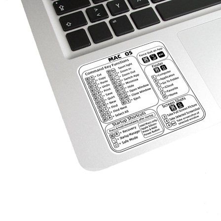 Klistermärken med Mac OS Genvägar